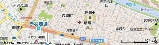 東京都北区岩淵町9周辺の地図