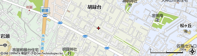 千葉県松戸市胡録台周辺の地図