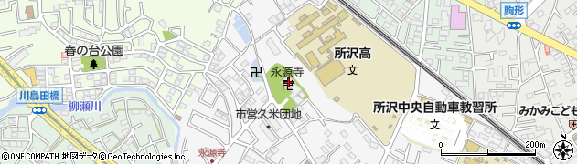 埼玉県所沢市久米1342周辺の地図