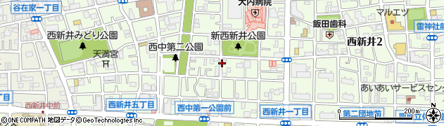東京都足立区西新井周辺の地図