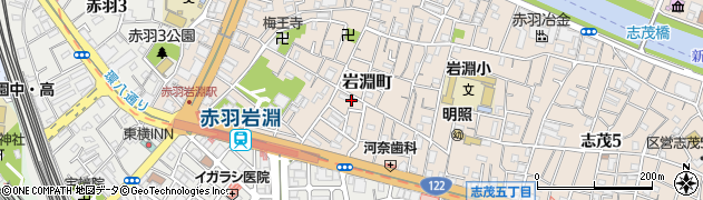 東京都北区岩淵町15-11周辺の地図