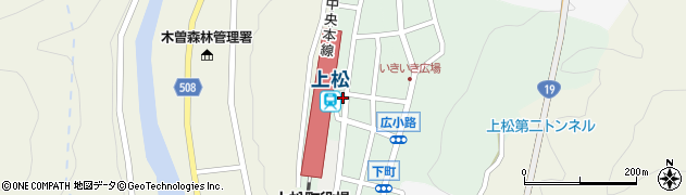 上松駅前周辺の地図