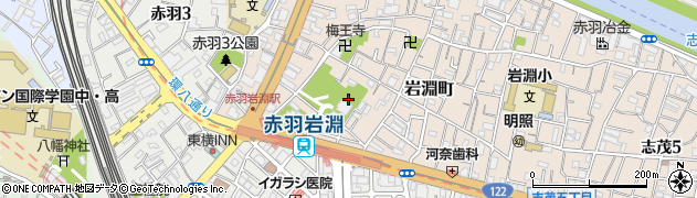 東京都北区岩淵町32周辺の地図