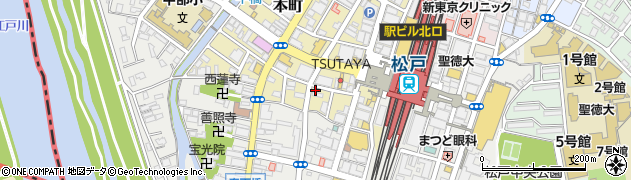 健康プラザラクーン松戸駅前店周辺の地図
