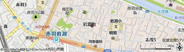 東京都北区岩淵町18周辺の地図