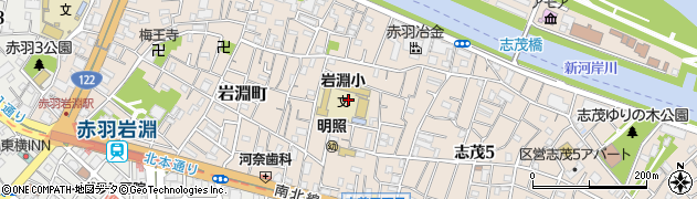 東京都北区岩淵町6周辺の地図