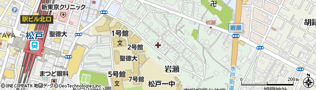 千葉県松戸市岩瀬26周辺の地図