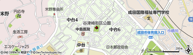 谷津崎街区公園周辺の地図