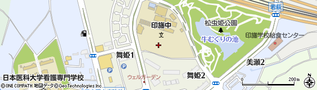 千葉県印西市舞姫周辺の地図