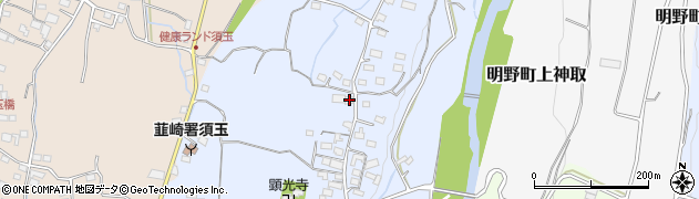 山梨県北杜市須玉町藤田1483周辺の地図