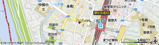 松乃家 松戸店周辺の地図