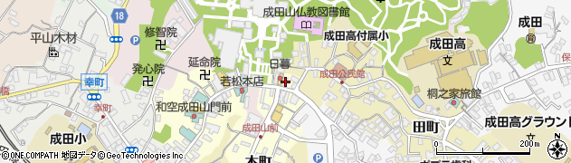 千葉県成田市本町341周辺の地図