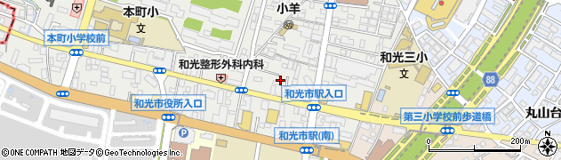 埼玉県和光市本町17周辺の地図