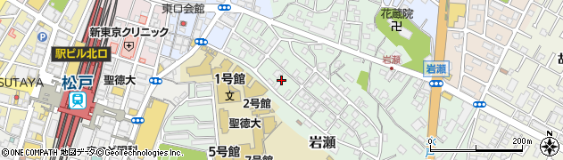 千葉県松戸市岩瀬20周辺の地図