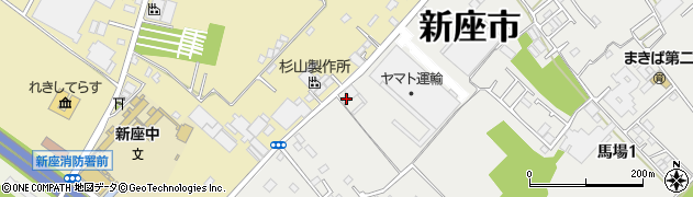 埼玉県新座市馬場1丁目12-1周辺の地図