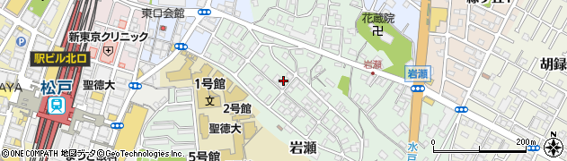 千葉県松戸市岩瀬25周辺の地図