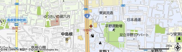 日産プリンス東京販売株式会社　新車・サービス足立店周辺の地図