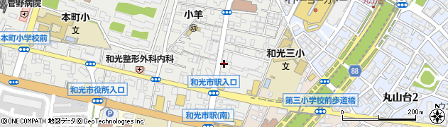 タイムズ和光第４駐車場周辺の地図