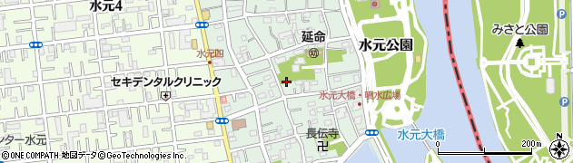 東京都葛飾区東水元周辺の地図