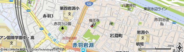 東京都北区岩淵町30-8周辺の地図