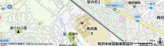 埼玉県所沢市久米1234周辺の地図
