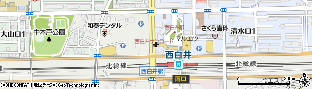 松栄鮨西白井店周辺の地図