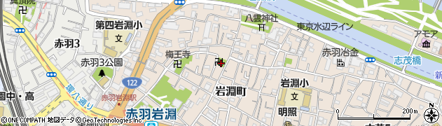 東京都北区岩淵町28周辺の地図