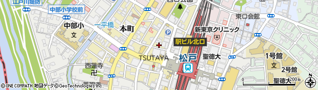 千葉県松戸市本町周辺の地図