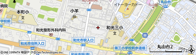 埼玉県和光市本町14-12周辺の地図