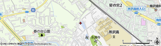 埼玉県所沢市久米1322周辺の地図