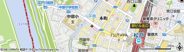 群馬銀行松戸支店周辺の地図