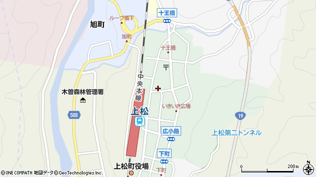 〒399-5603 長野県木曽郡上松町駅前通りの地図