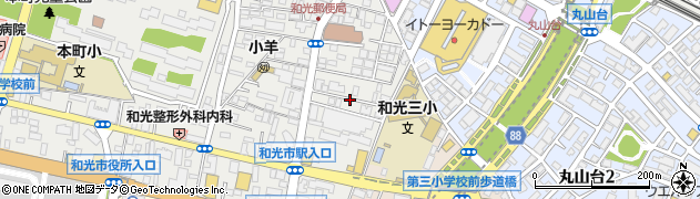 埼玉県和光市本町14周辺の地図