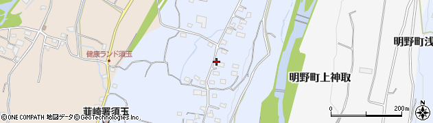 山梨県北杜市須玉町藤田1502周辺の地図