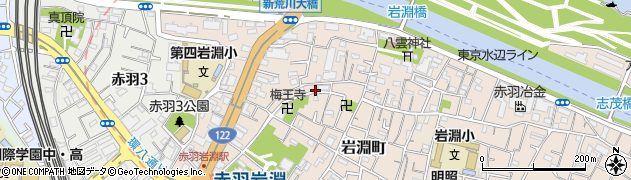 東京都北区岩淵町27周辺の地図