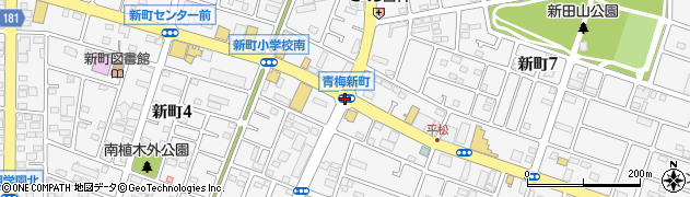 青梅新町周辺の地図