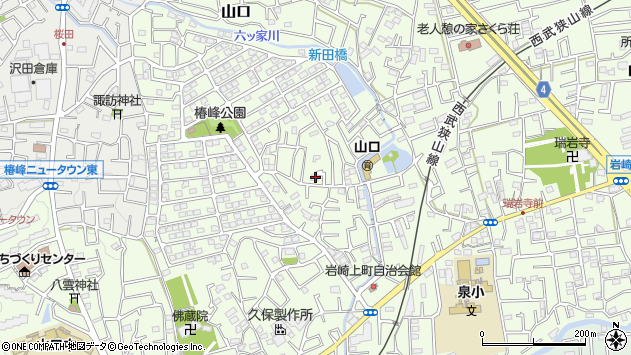 〒359-1145 埼玉県所沢市山口の地図