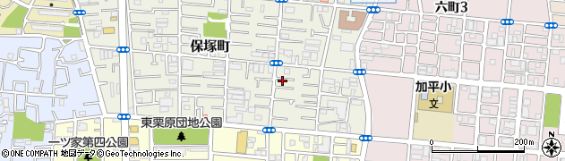 東京都足立区保塚町周辺の地図
