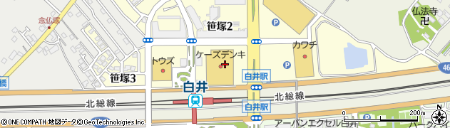 パソコンクリニック　白井駅前店内店周辺の地図