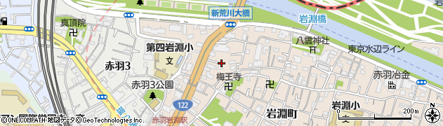 東京都北区岩淵町26周辺の地図