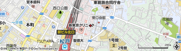 松戸東口郵便局 ＡＴＭ周辺の地図