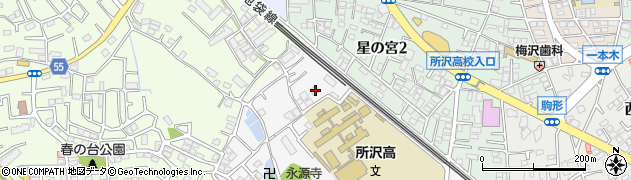 埼玉県所沢市久米1219周辺の地図