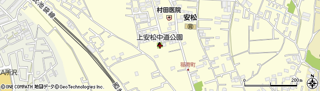 上安松中道公園周辺の地図