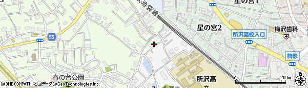 埼玉県所沢市久米1321周辺の地図