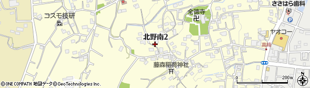 埼玉県所沢市北野南周辺の地図