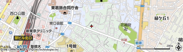 千葉県松戸市岩瀬95周辺の地図