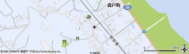 千葉県銚子市森戸町340周辺の地図
