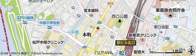 ゆで太郎 松戸本町店周辺の地図