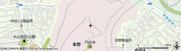 千葉県成田市米野周辺の地図