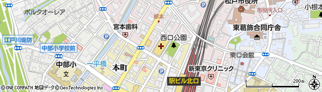 スマイルカラー　ダイエー松戸西口店周辺の地図